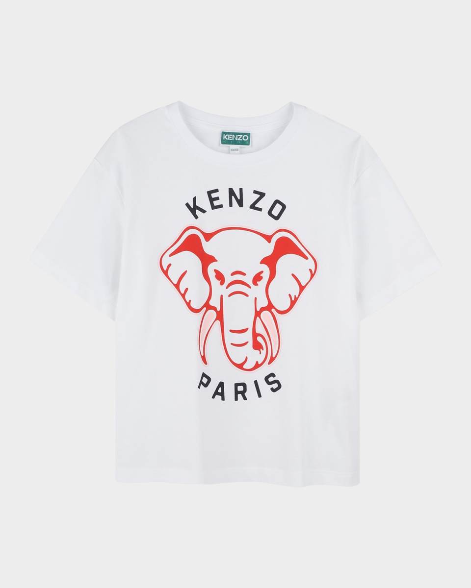 Kid's Logo-Print Elephant Graphic T-Shirt